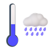 3d cold temperature condition illustration