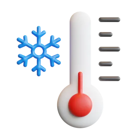 Cold Temprature  3D Icon