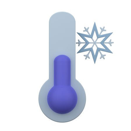 Cold Tempreature  3D Icon