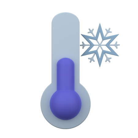 Cold Tempreature 3D Icon