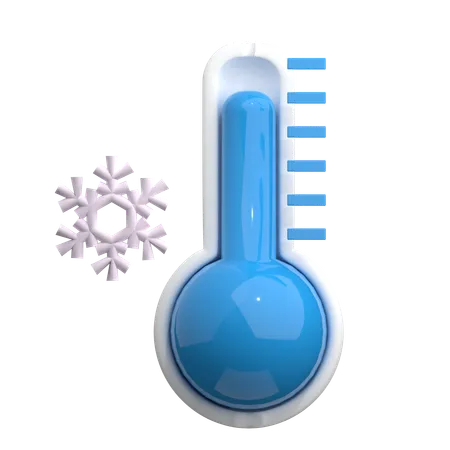 Cold Thermometer  3D Icon