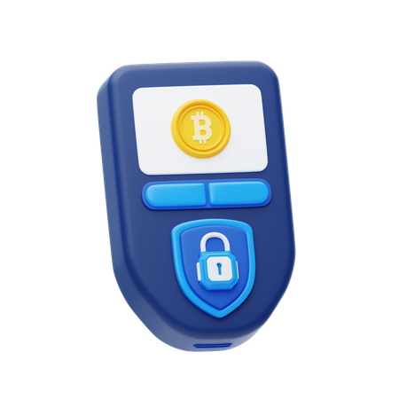 Cold Wallet-Speicherung  3D Icon