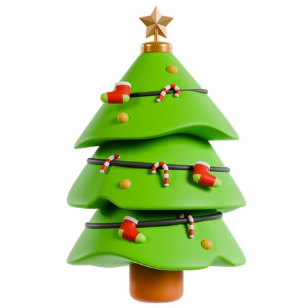 Coleção de árvore de natal  3D Icon