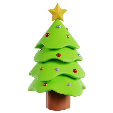 Colección de árboles de navidad  3D Icon