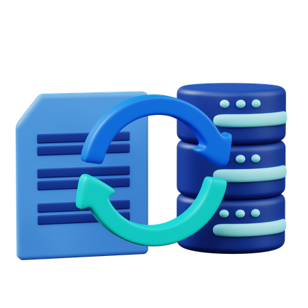 Colecting Data  3D Icon