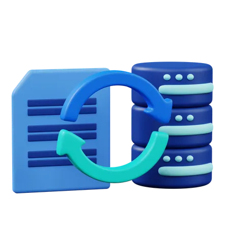 Colecting Data  3D Icon