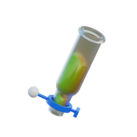 Colgador de tubos de ensayo químico  3D Illustration
