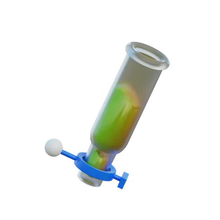 Colgador de tubos de ensayo químico  3D Illustration