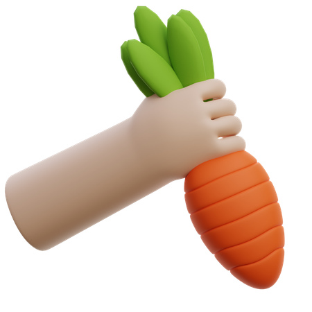 Colheita de cenoura  3D Icon