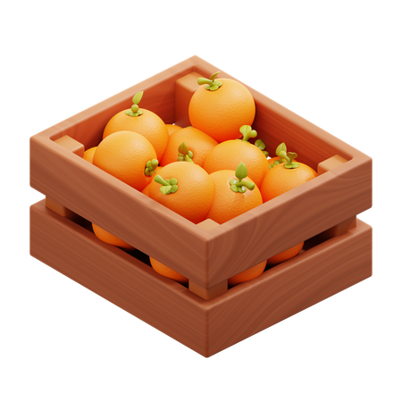 Colheita de laranja  3D Icon