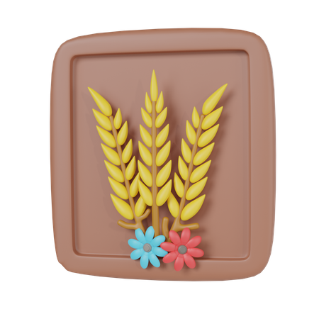 Colheita de trigo  3D Icon