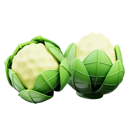 Coliflor  3D Icon