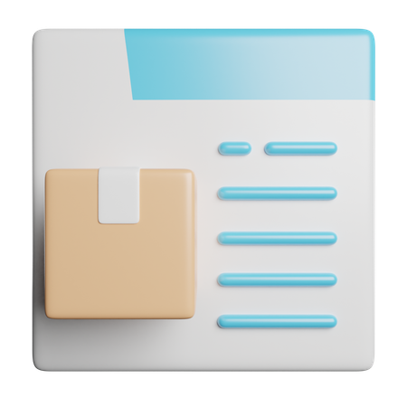 Colis  3D Icon