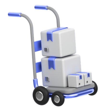 Chariot à colis  3D Icon