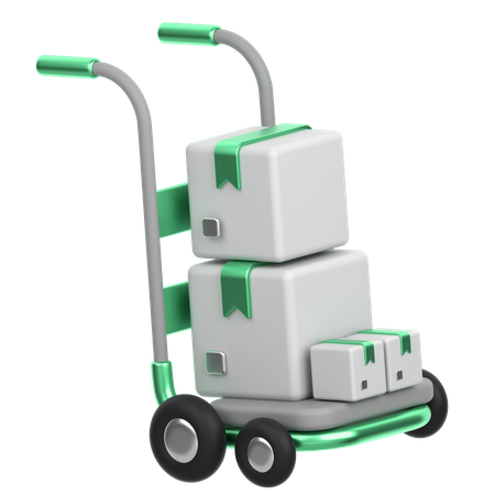 Chariot à colis  3D Icon