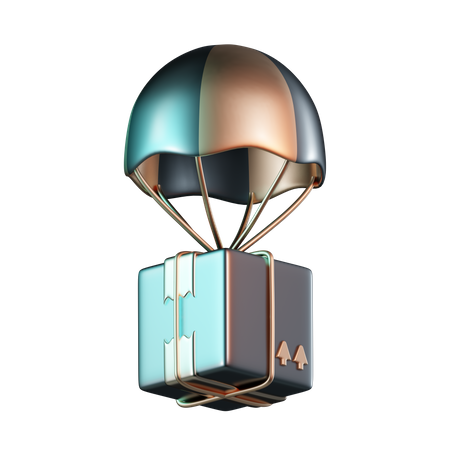 Forfait parachute  3D Icon