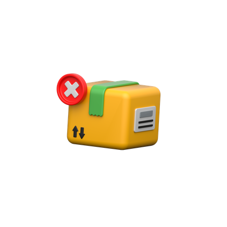 Colis rejeté  3D Icon
