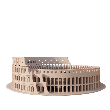 Coliseo romano en roma  3D Icon