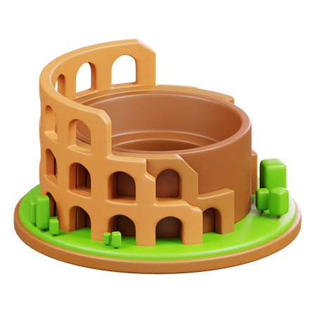 Coliseu  3D Icon