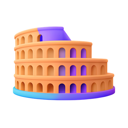 Coliseu  3D Icon