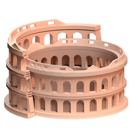 Coliseu  3D Icon