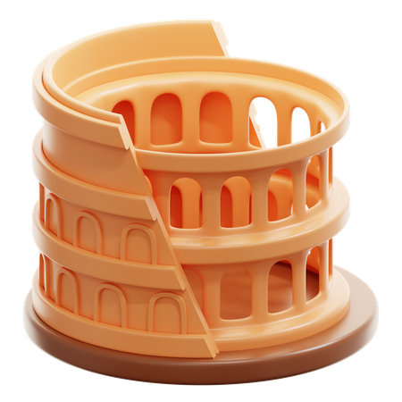 Coliseu  3D Icon