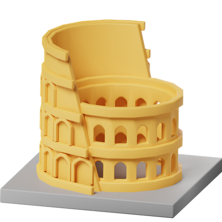 Coliseu  3D Icon