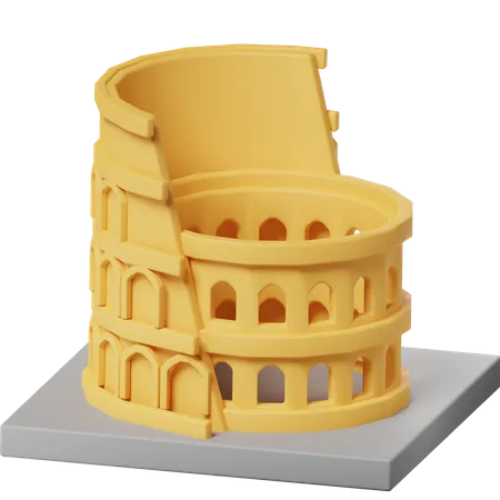 Coliseu  3D Icon