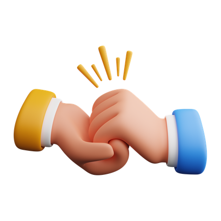 Collab hand gesture  3D Icon