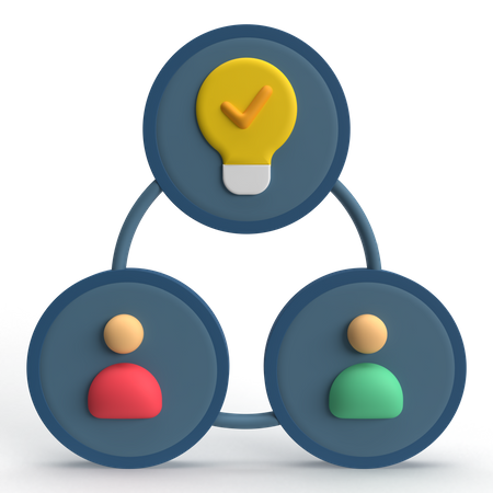 Collaboratif  3D Icon