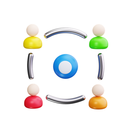 Collaboration  3D Icon