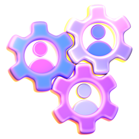 Collaboration  3D Icon