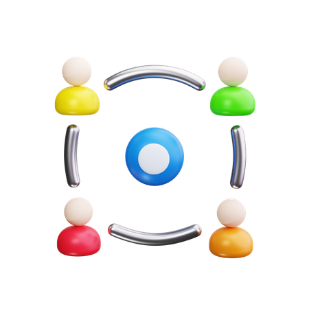 Collaboration  3D Icon