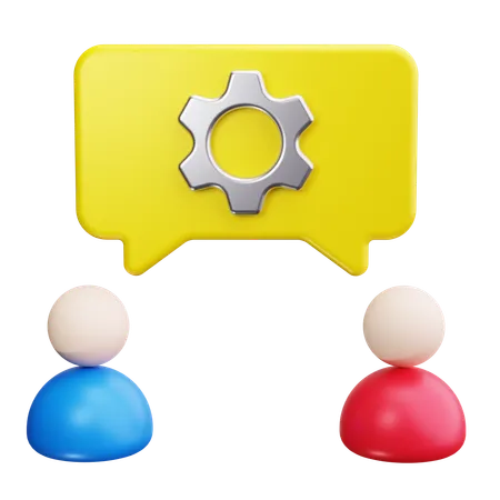 Collaboration  3D Icon