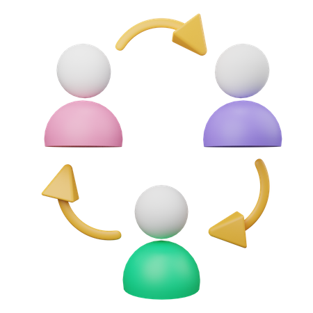 Collaboration  3D Icon