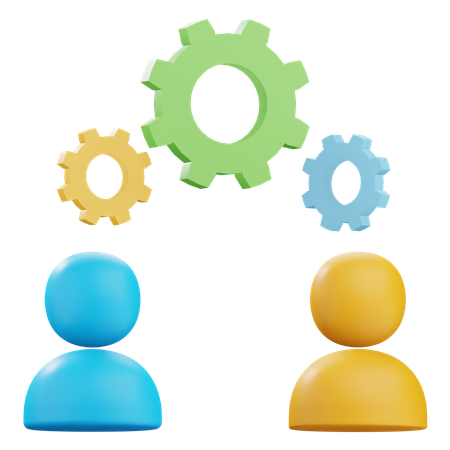 Collaboration  3D Icon