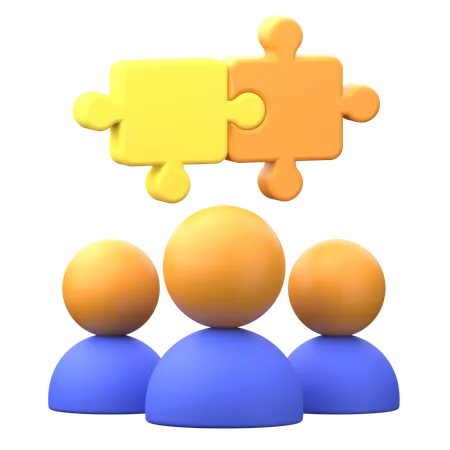 Collaborative Breakthrough  3D Icon