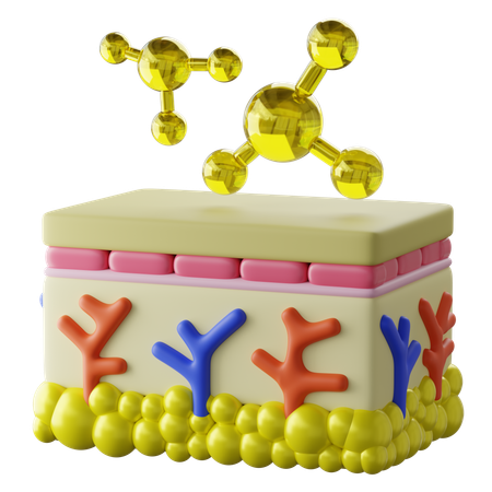 Collagen  3D Icon