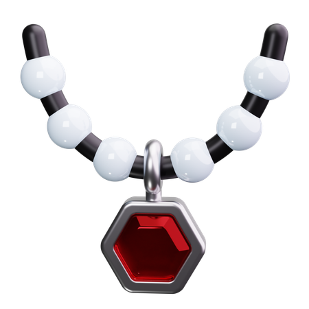 Collar de perlas  3D Icon