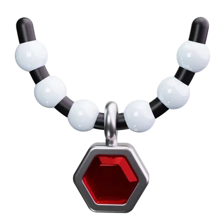 Collar de perlas  3D Icon