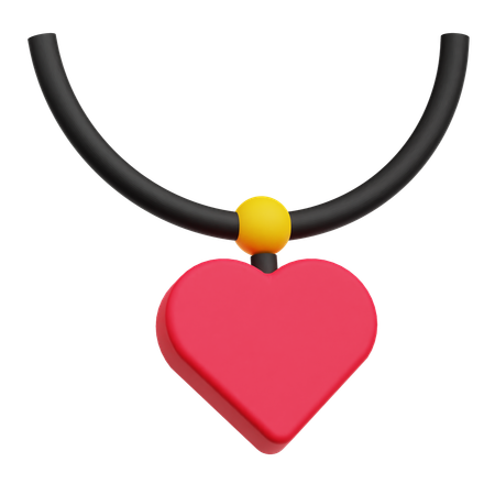 Collares de corazon  3D Icon