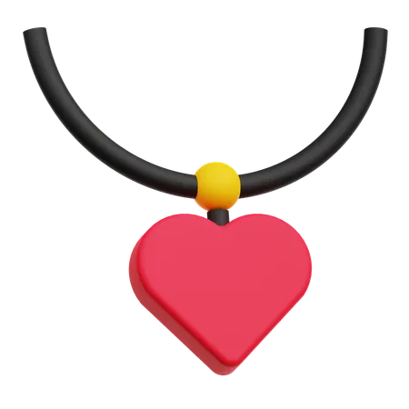 Collares de corazon  3D Icon