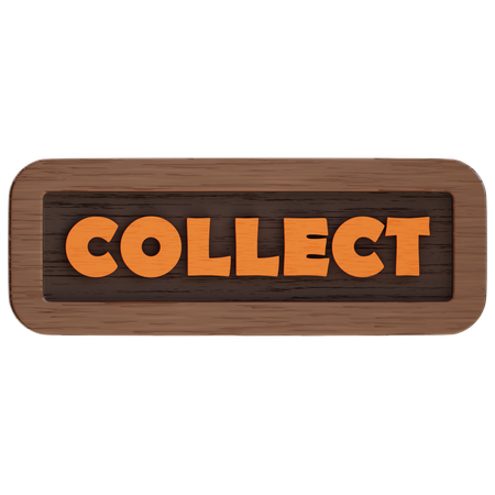 Collect Button  3D Icon