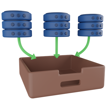 Collecte de données  3D Icon