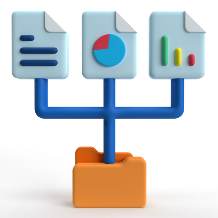 Collecte de données  3D Icon