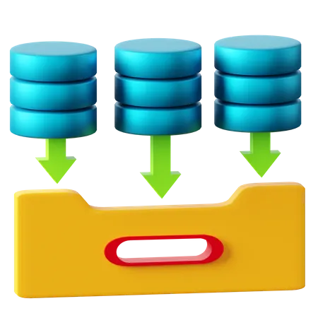 Collecte de données  3D Icon