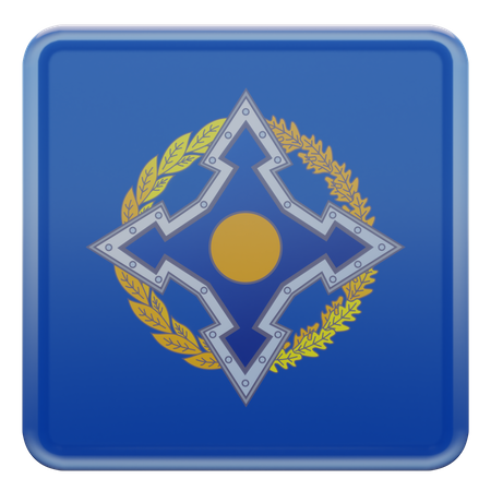 Collective Security Treaty Organization Flag  3D Icon