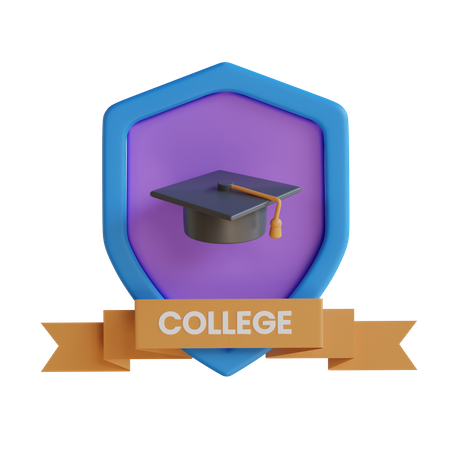 College  3D Icon