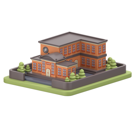 College Building  3D Icon