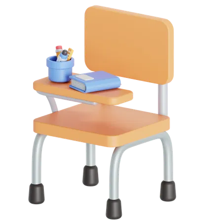 College chair  3D Icon